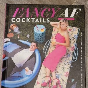 Hardcover "Fancy AF Cocktails" recipe book